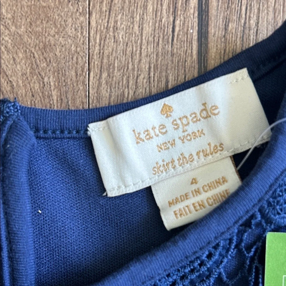 kate spade Navy Blue Lace Kids Dress